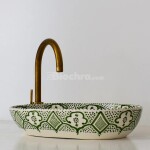 Handmade Floral Ceramic Sink - FassiSoul Art