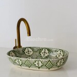 Handmade Floral Ceramic Sink - FassiSoul Art