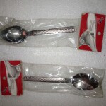 ملاعق صغيرة إينوكس معدنية مقاومة للصدأ 6 Pcs للطبخ والأكل